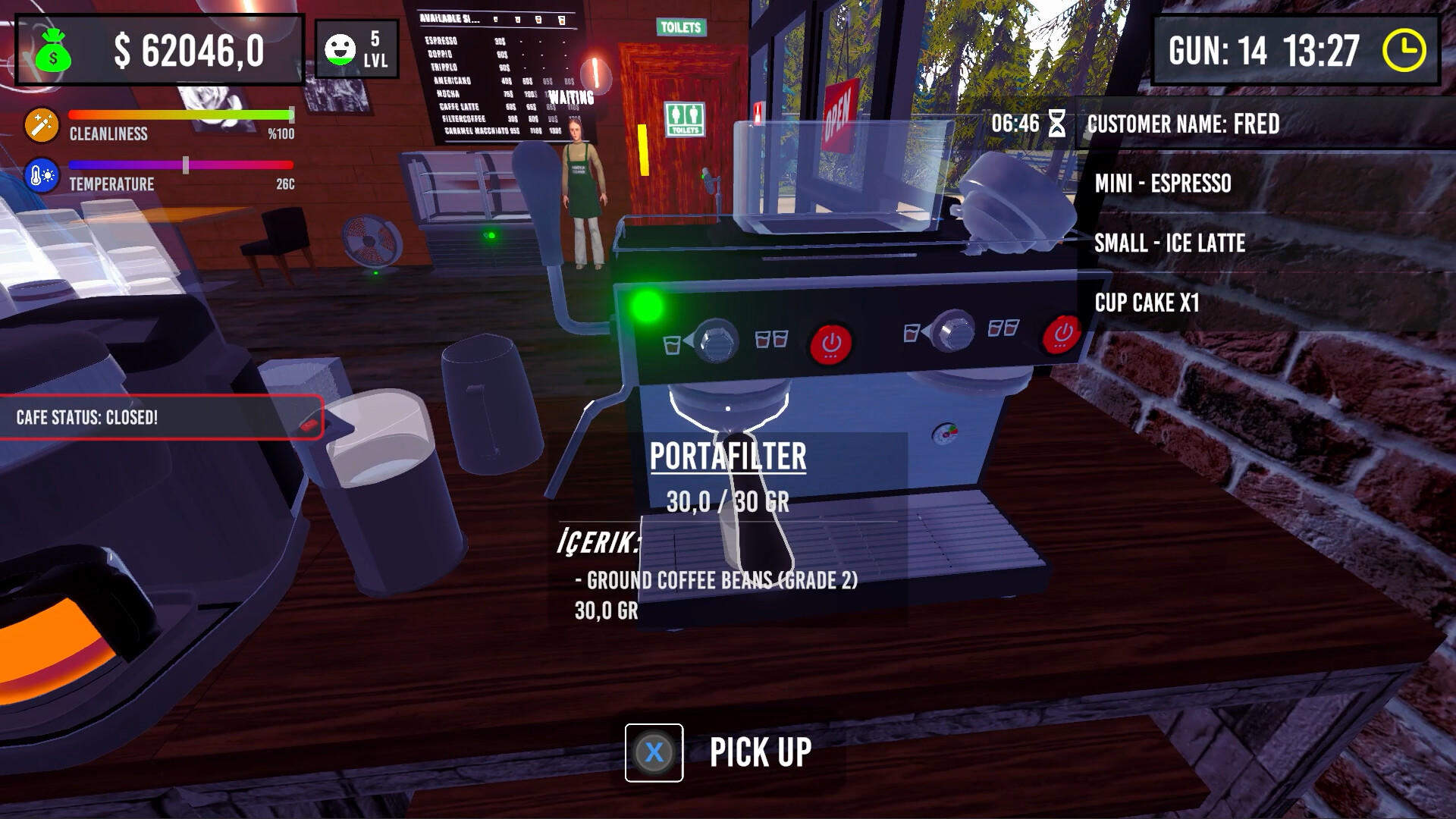Barista Simulator Game Screenshot