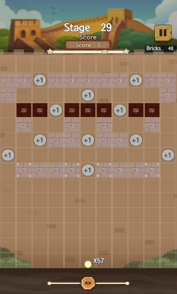 Castle Brick Breaker Game Screenshot