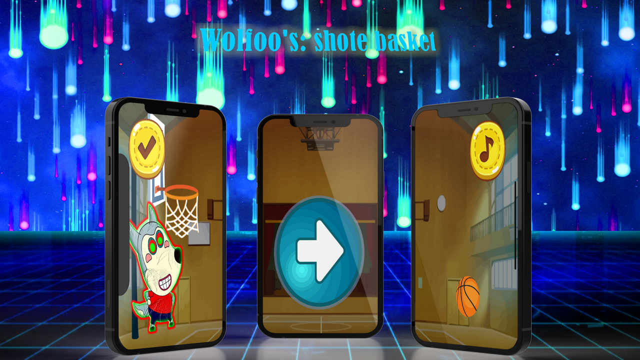 Wolfoos: to shores basketballs Game Screenshot