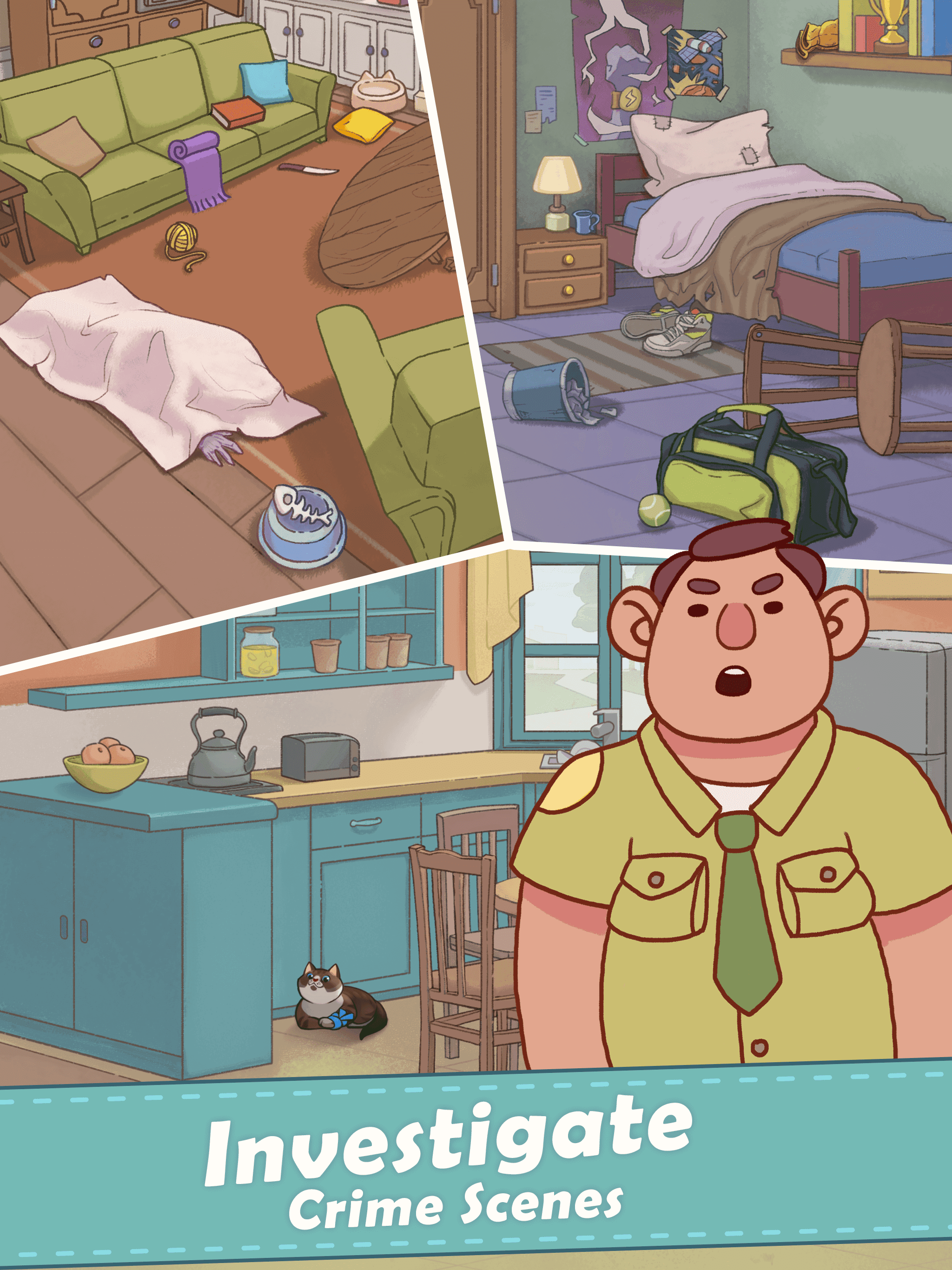 Puzzle Town: Merge Crime Scene Game Screenshot