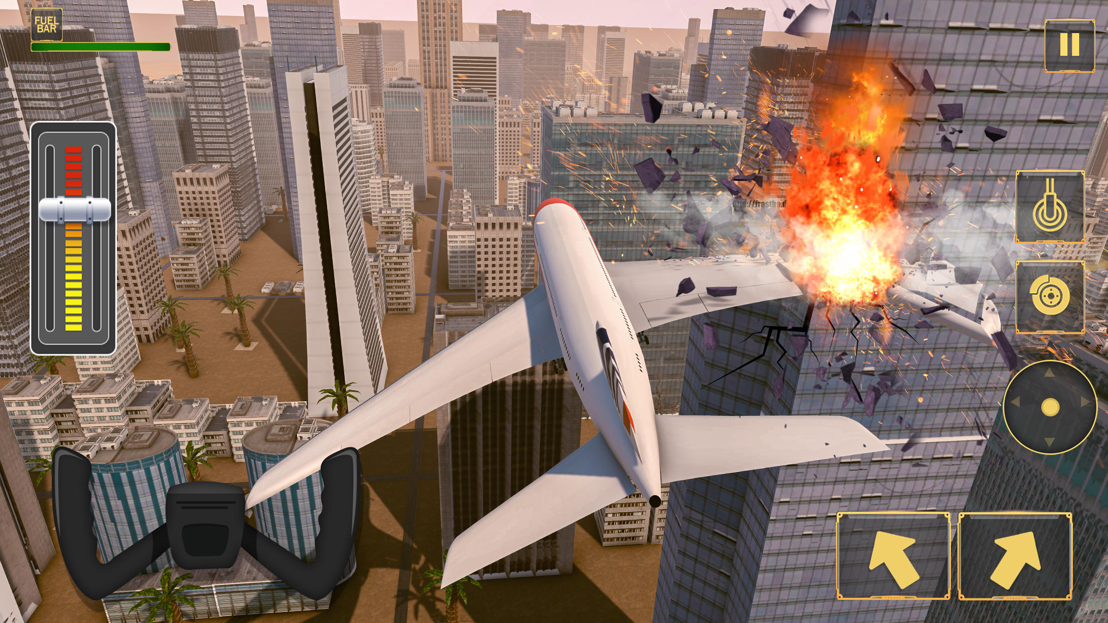 Plane Crash Landing Simulator Game Screenshot