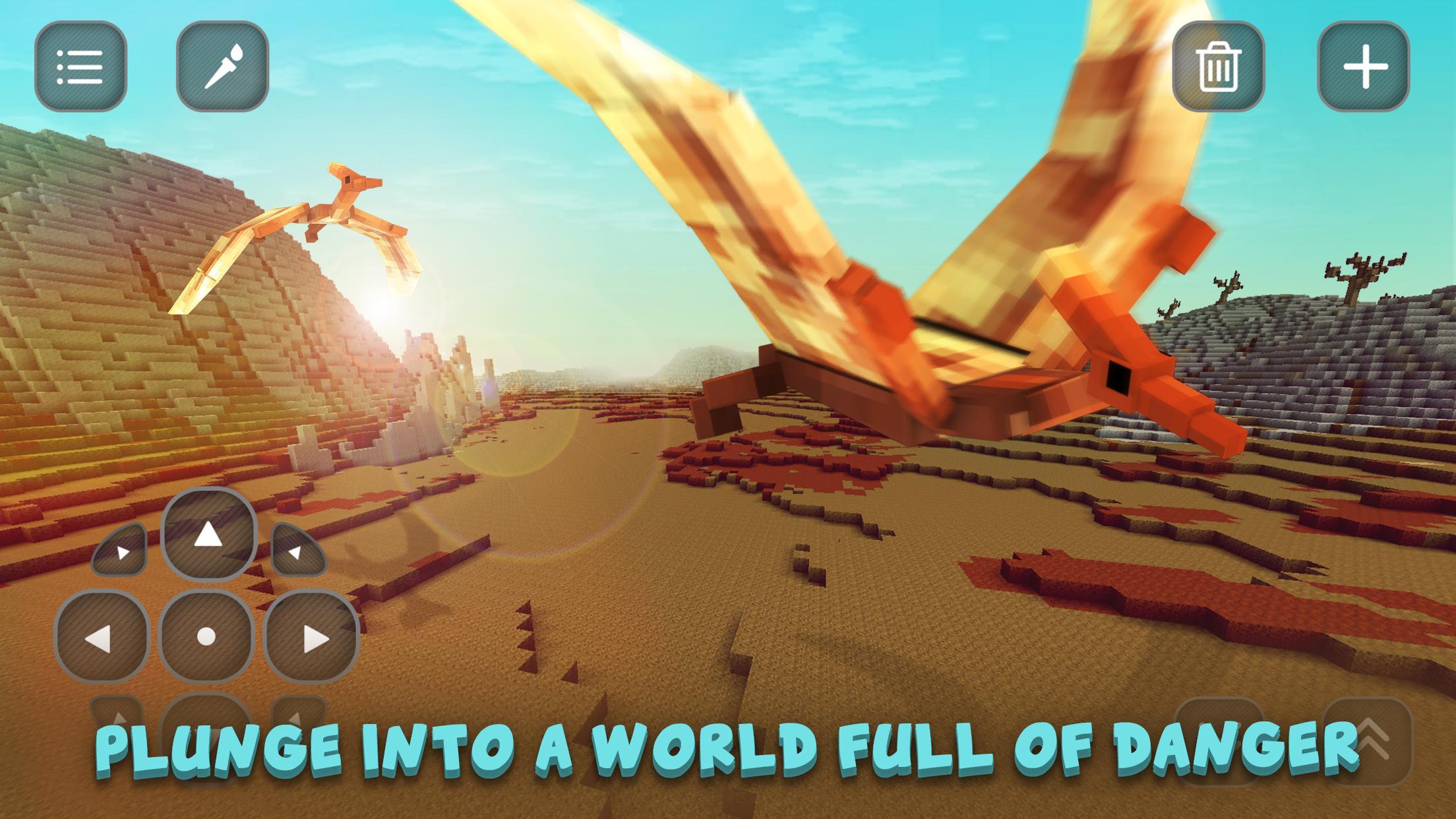 Dino Jurassic Craft: Evolution Game Screenshot