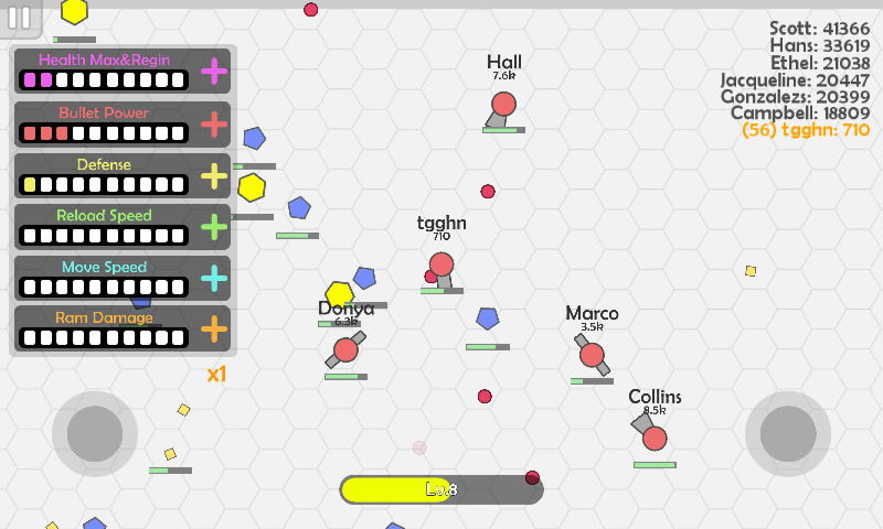 Diep vs Tanks Game Screenshot
