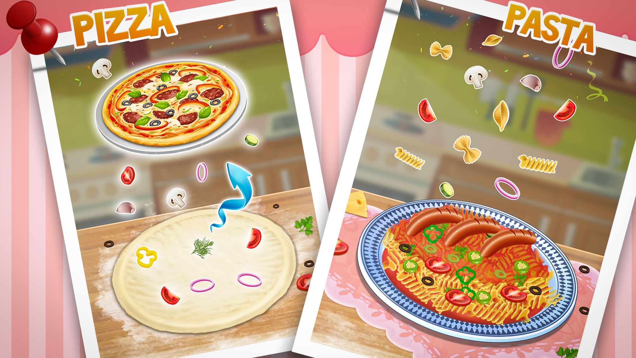 Pizza and Pasta Maker Game Screenshot