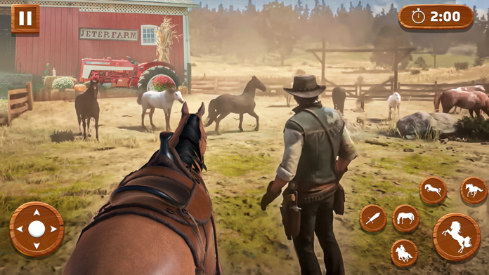 Wild Horse Simulator Jungle 3D Game Screenshot