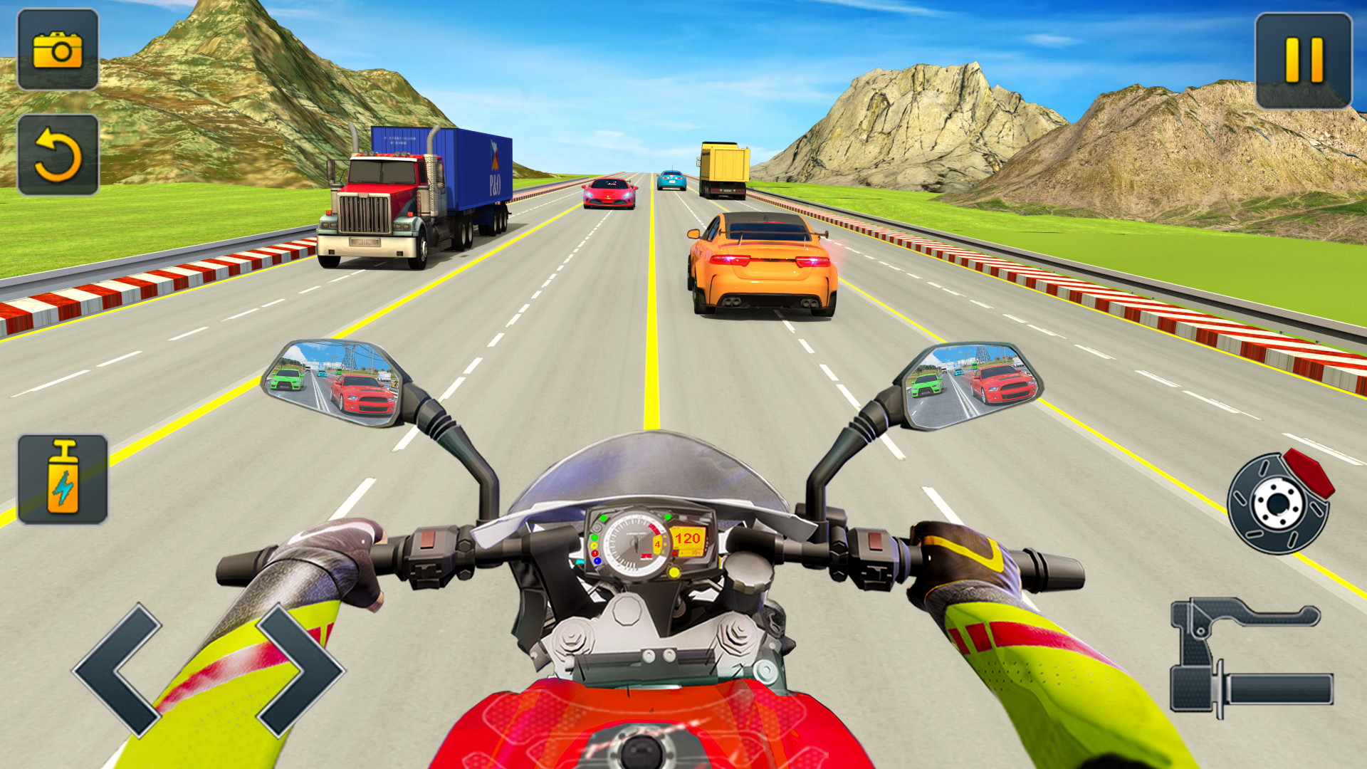 Highway Traffic: Go Bike Rider Game Screenshot