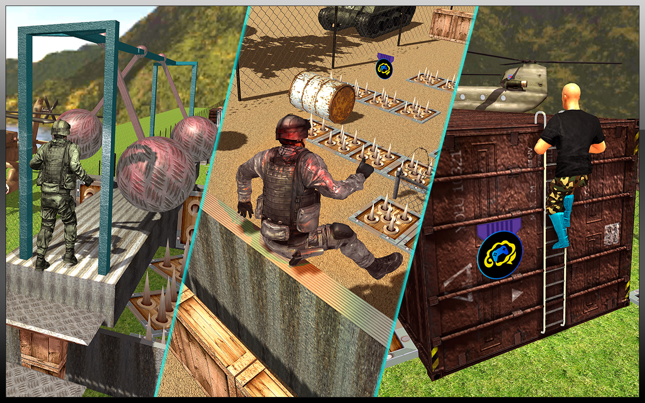 US Army Training Camp Commando Game Screenshot