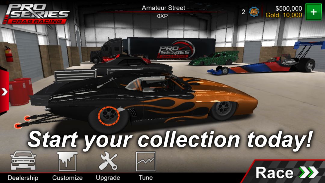 Screenshot of Pro Series Drag Racing