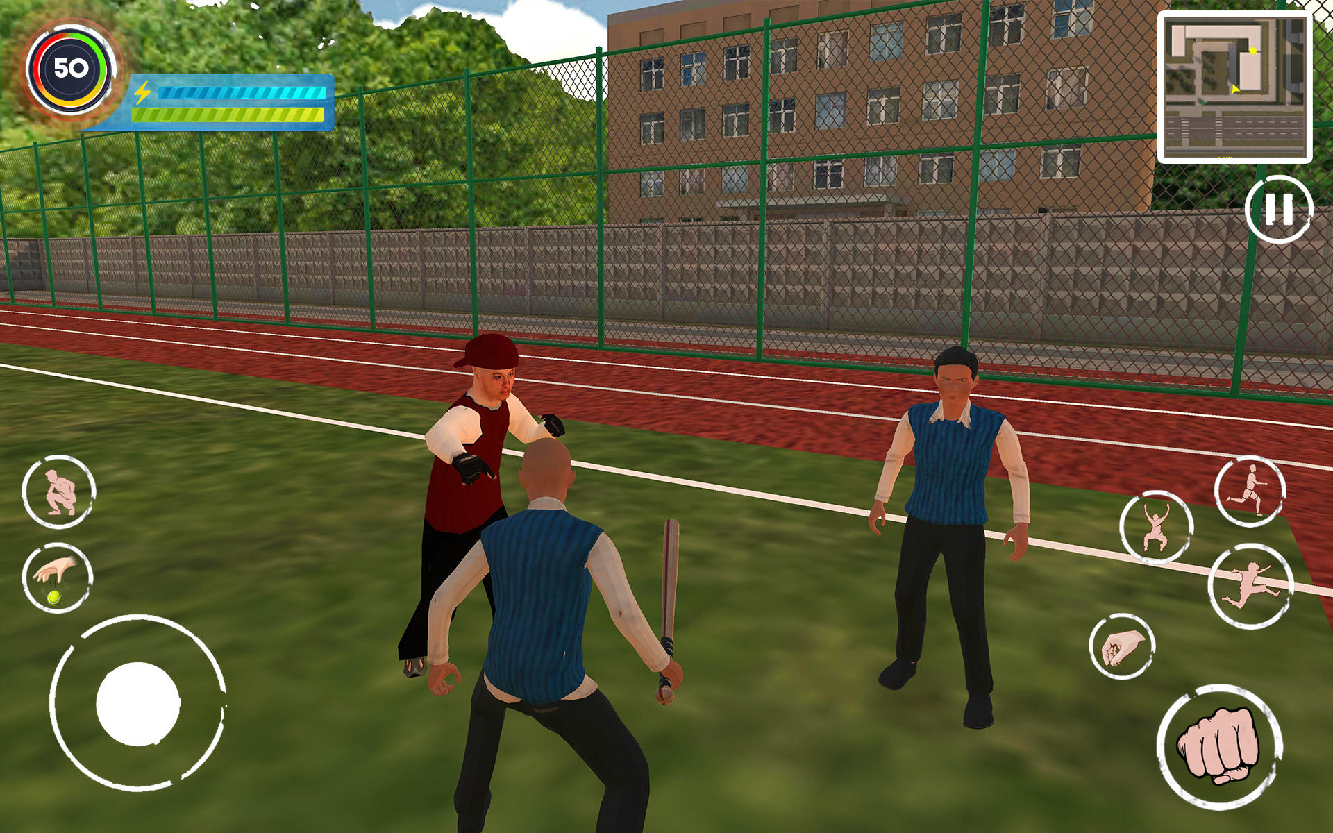 Bad Bully Guys School Fight ภาพหน้าจอเกม