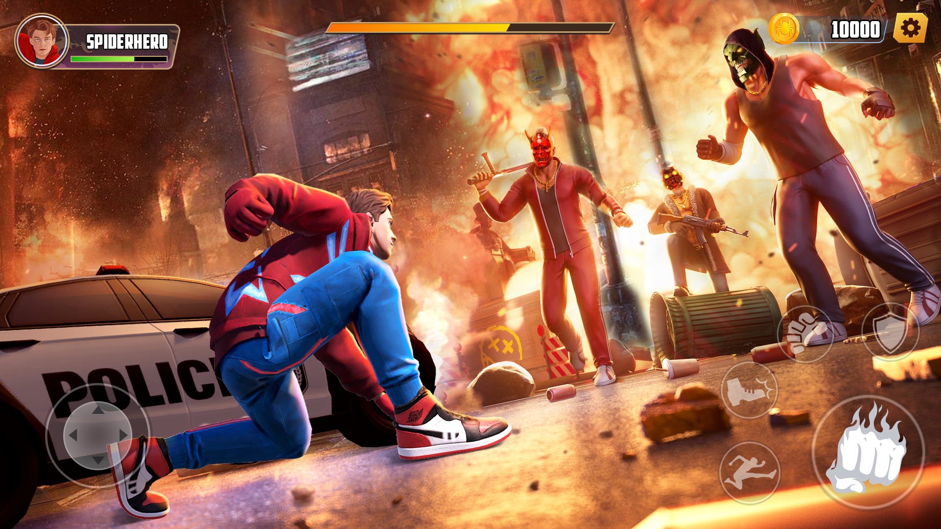 Cuplikan Layar Game Spider Gangster - Street Fight