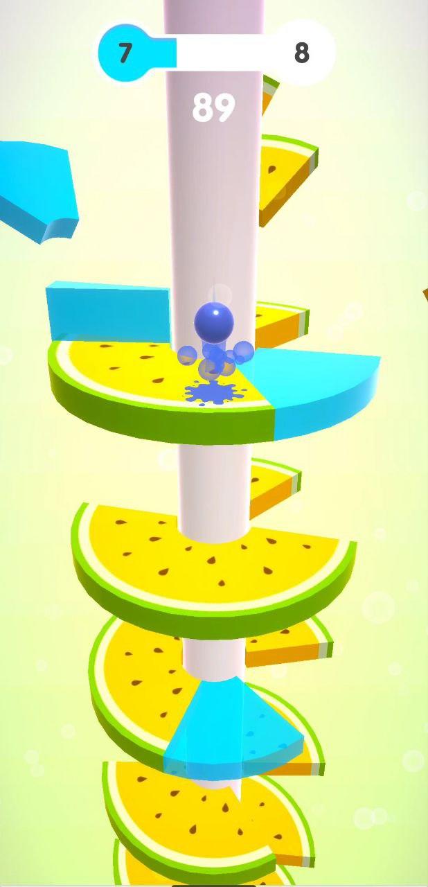 Helix Fruit Jump Adventure Game Screenshot