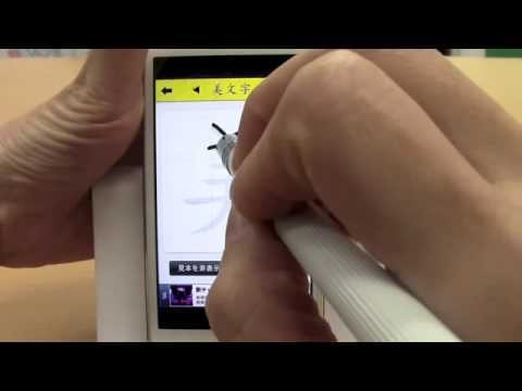 Screenshot of the video of shodo