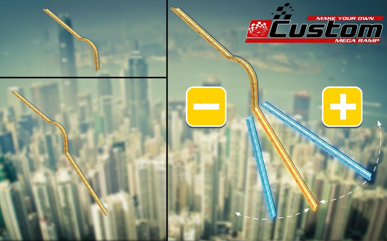Mega Ramp Car Racing Stunts Ramp Construction 게임 스크린샷