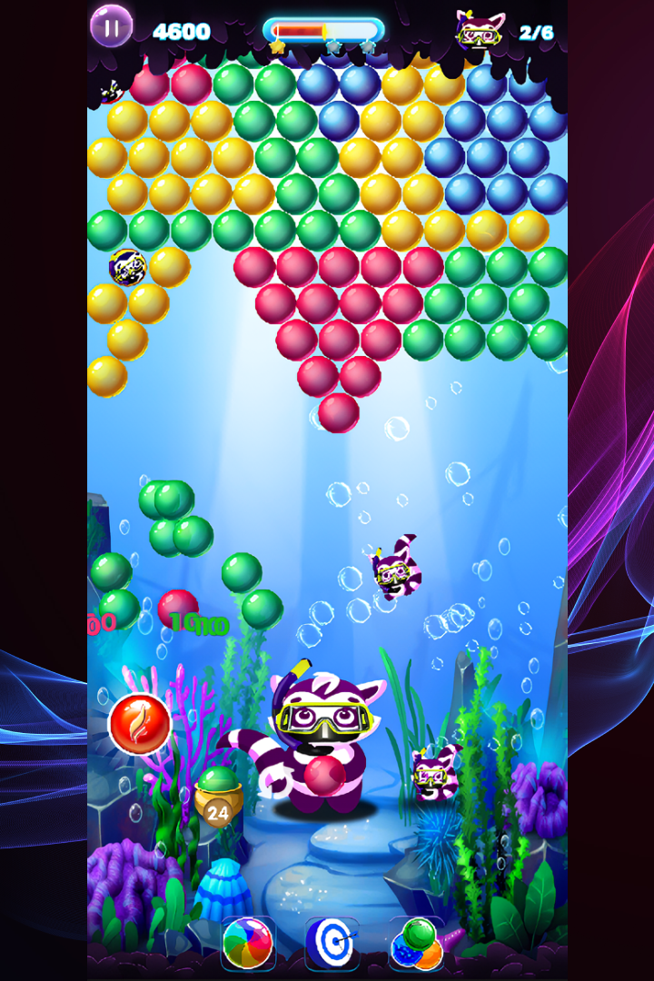 Bubble Pop Blitz Shooter Game Game Screenshot