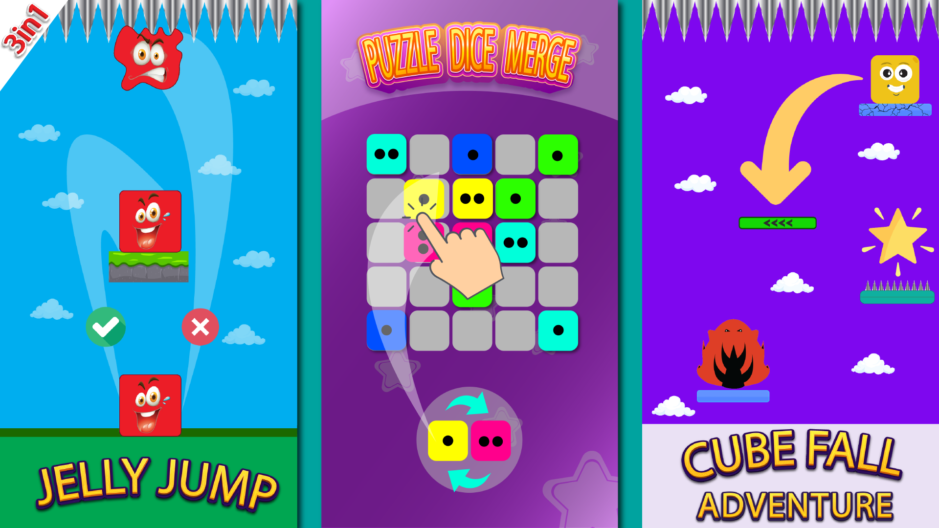 Fuzzy Dice Puzzle Games 3 in1 android iOS apk download for freeTapTap