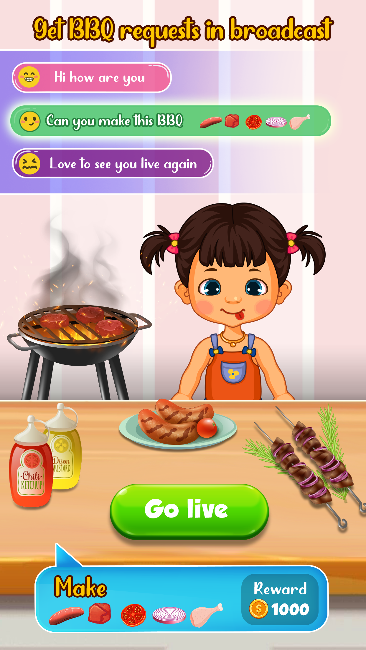 BBQ Grill Cooking Games Game Screenshot