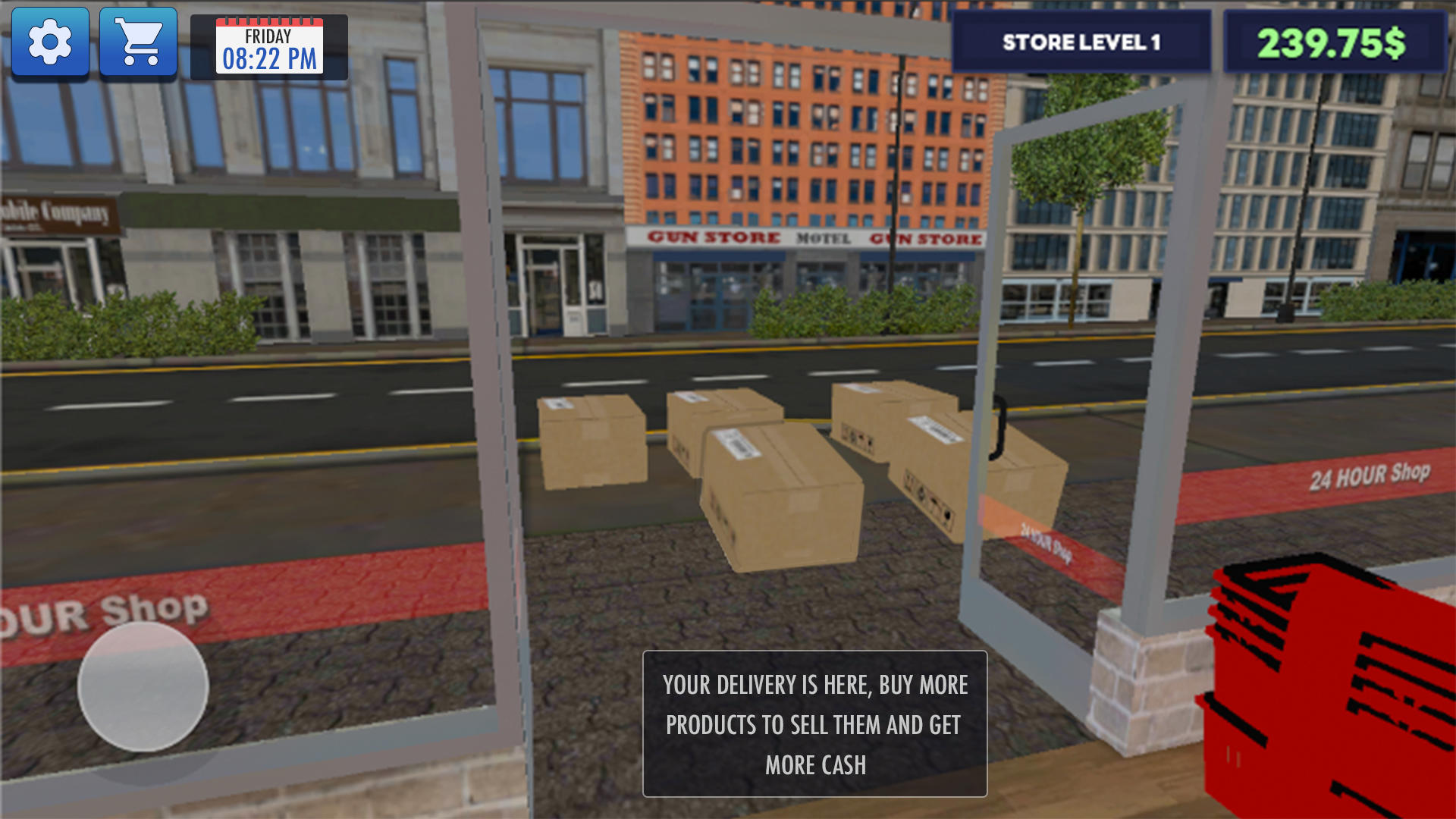Supermarket Cashier Manager Game Screenshot