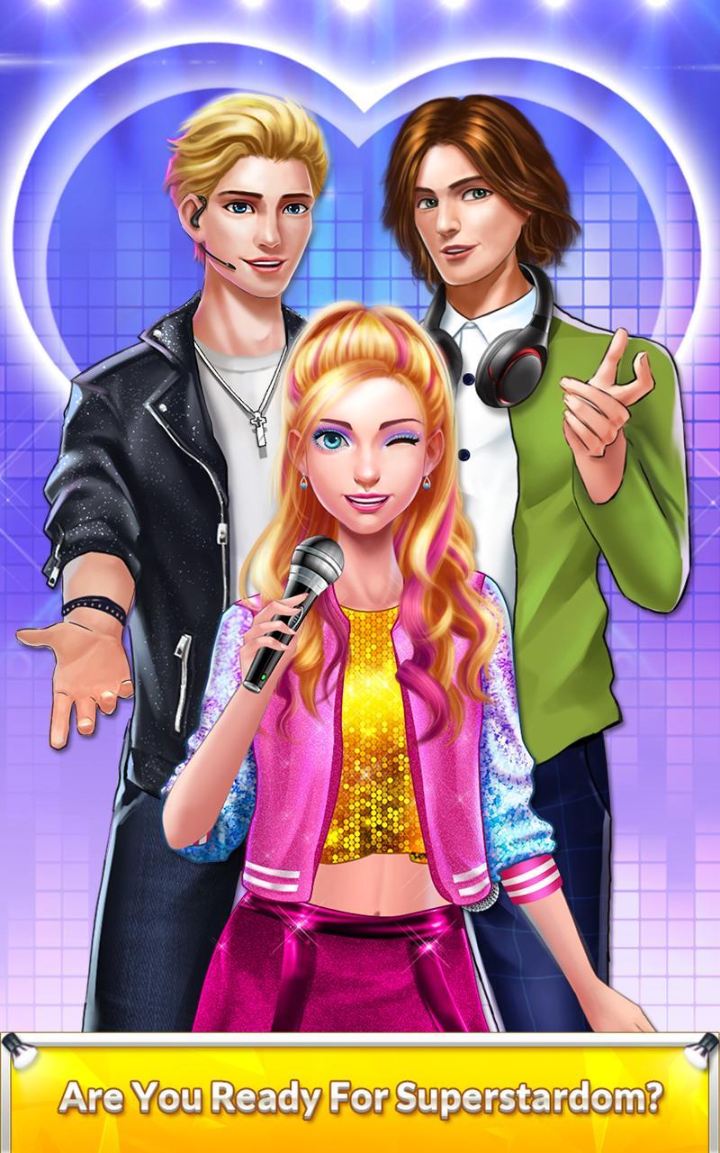 Cuplikan Layar Game Pop Star Celebrity Love Story