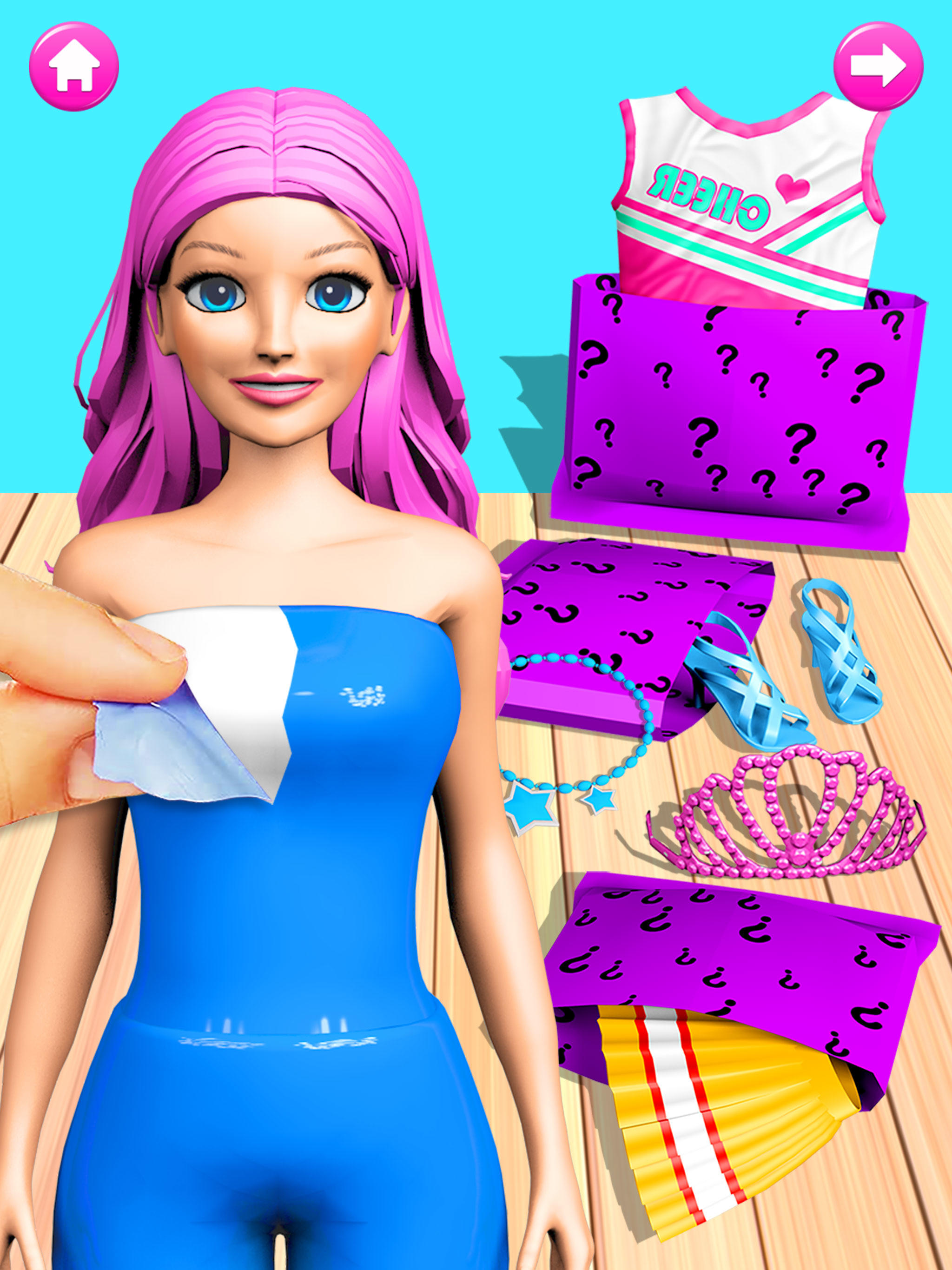 Color Reveal Doll Girl Games Game Screenshot