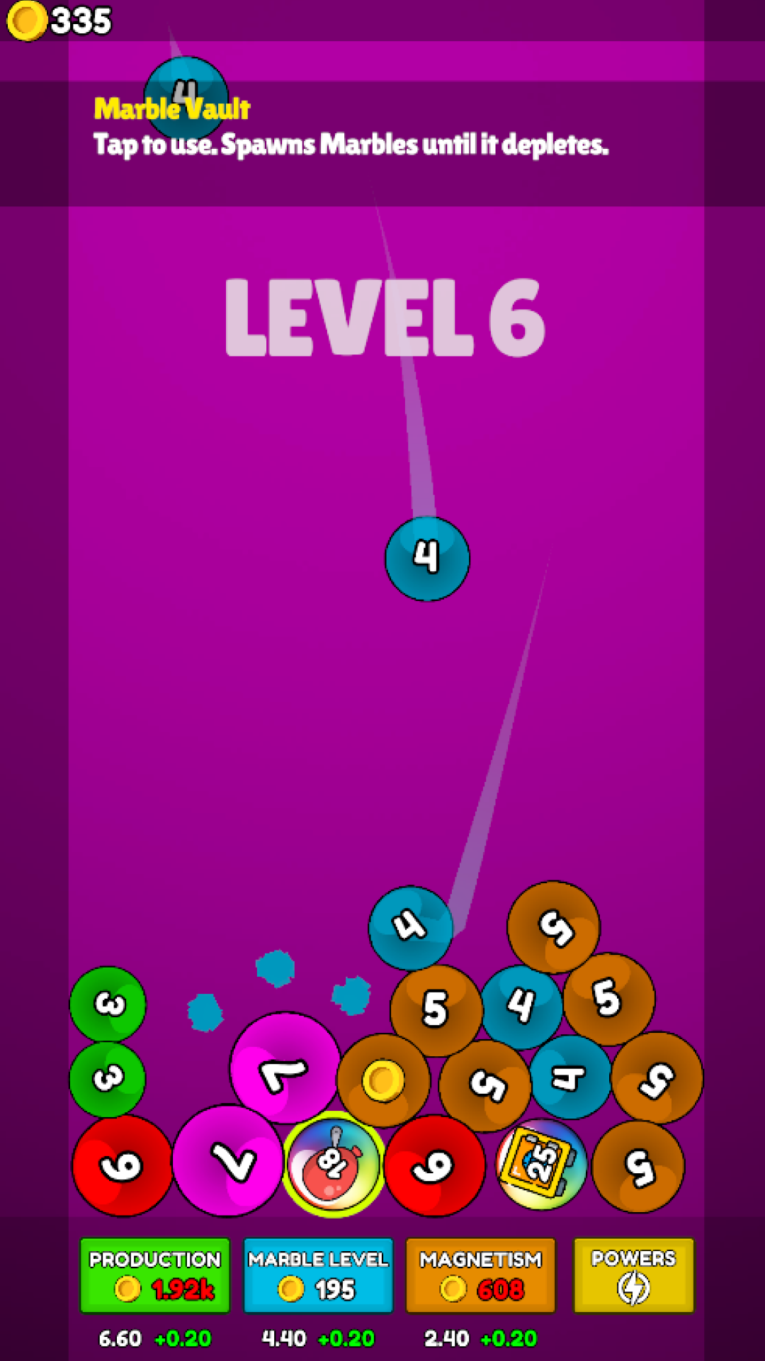 Magic Marbles! Game Screenshot