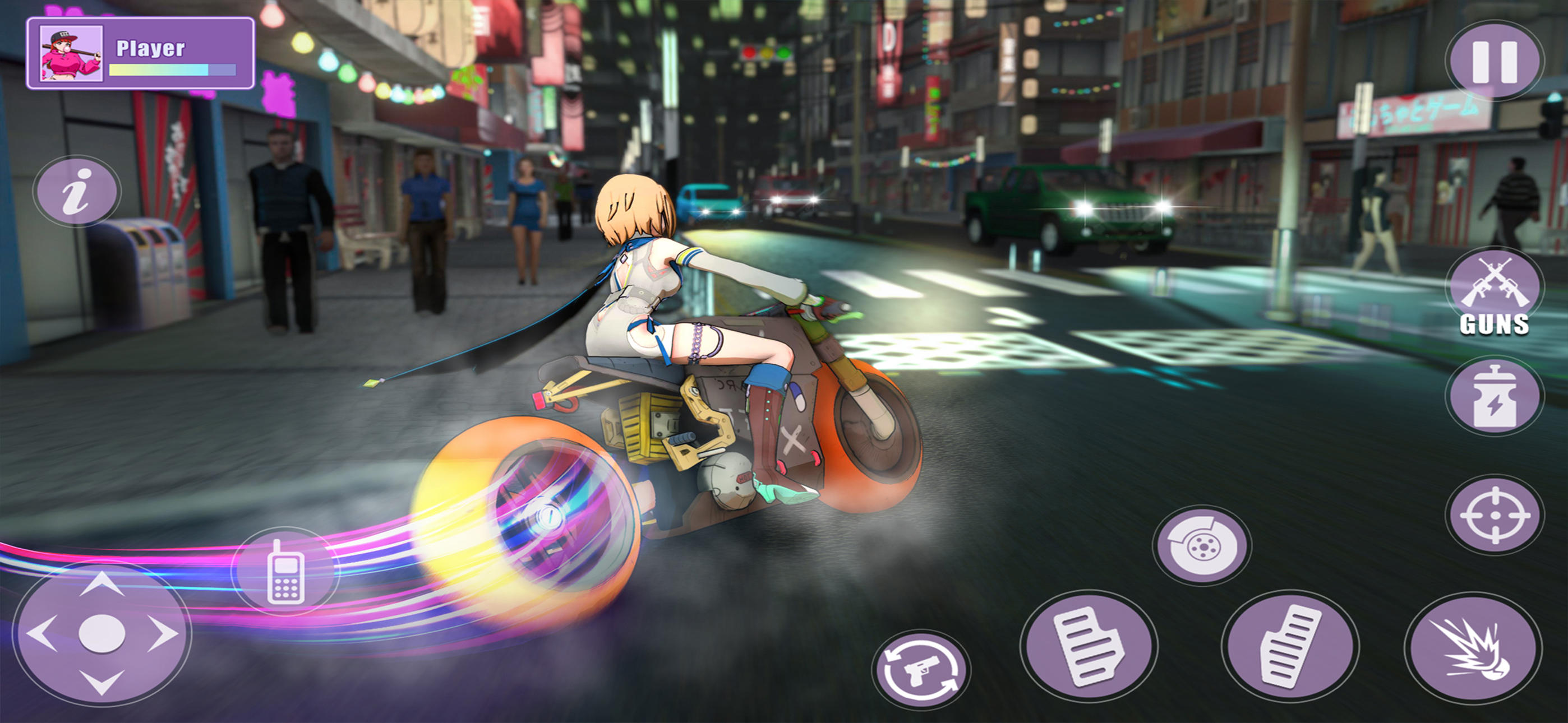 Real Anime Girl Gangster Games screenshot game