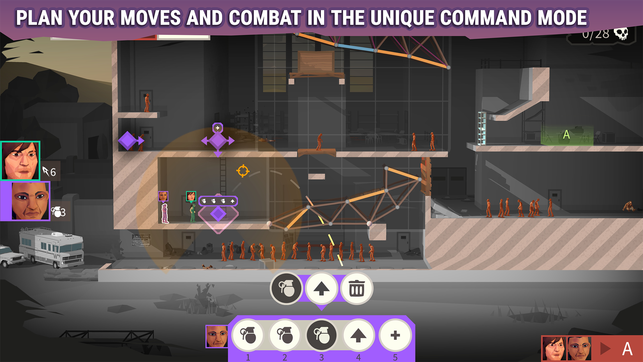 Bridge Constructor: TWD Game Screenshot