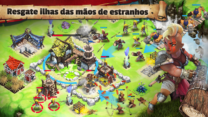 Captura de Tela do Jogo Batalha Skylands: Ilha Alianca