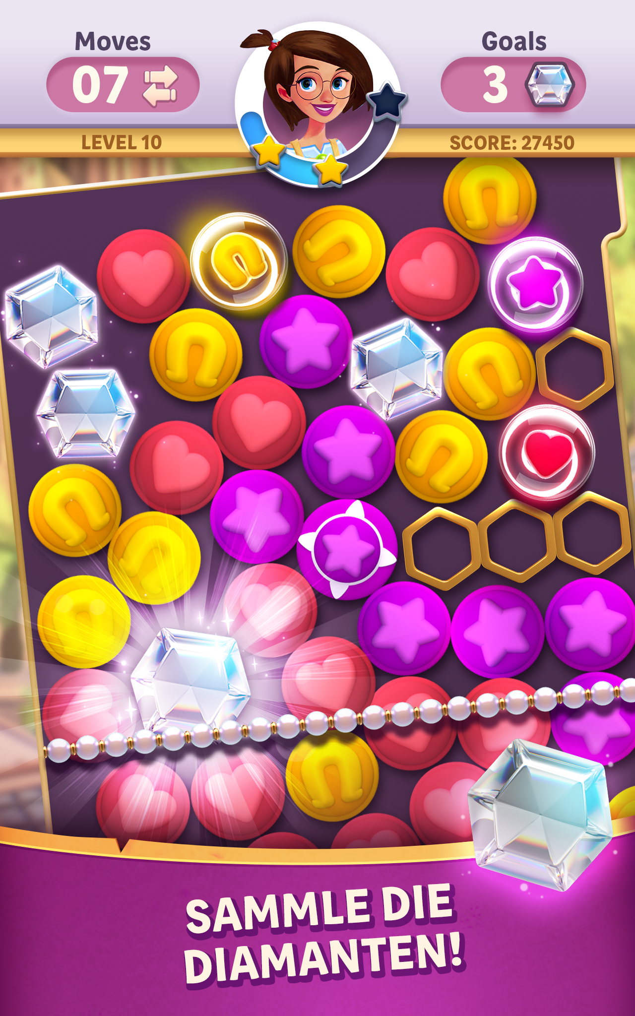 Cuplikan Layar Game Diamond Diaries Saga