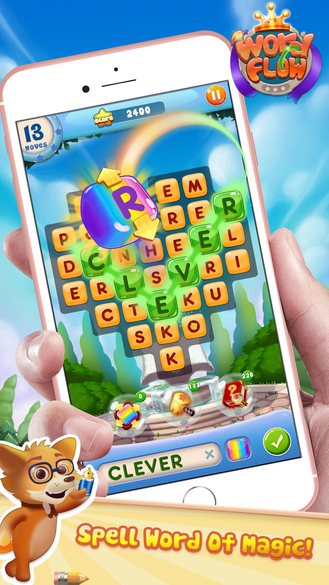 Cuplikan Layar Game Word Flow: Match&Word Game