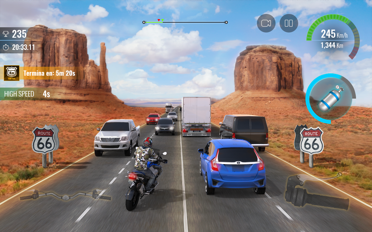 Screenshot of Moto Traffic Race 2