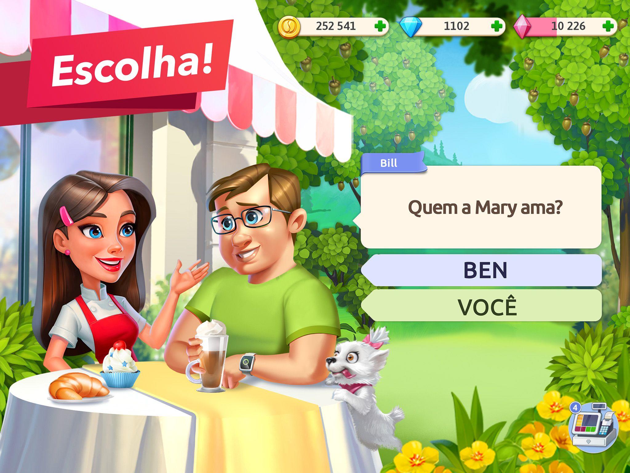 Captura de Tela do Jogo Minha Cafeteria - Restaurante