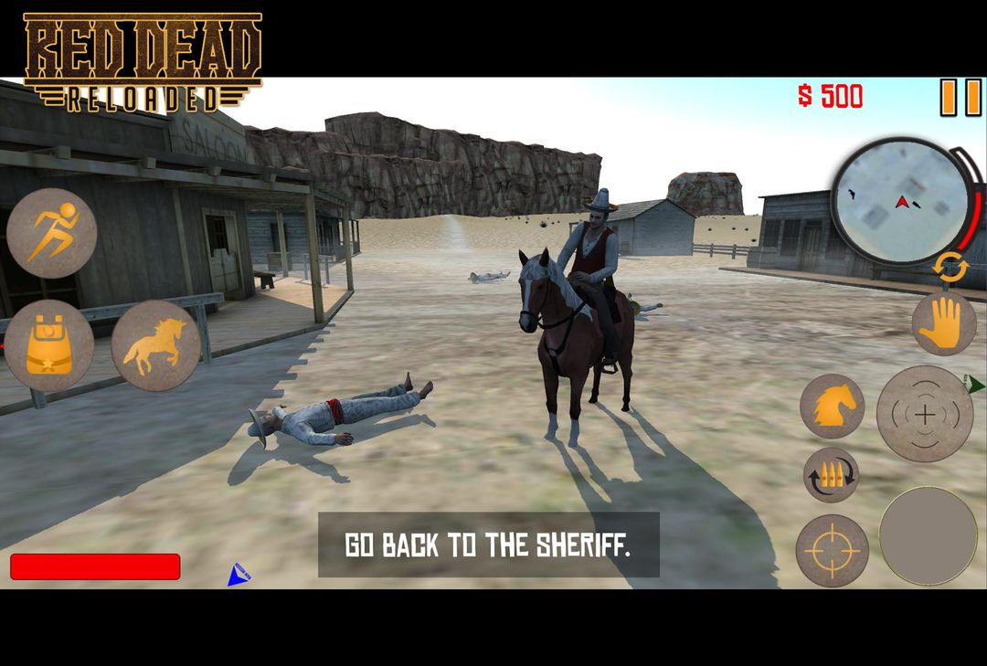 R Western Dead Reloaded (Sandbox styled Action) ภาพหน้าจอเกม