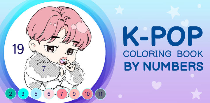 Banner of KPOP Chibi Coloring by Number 2.2