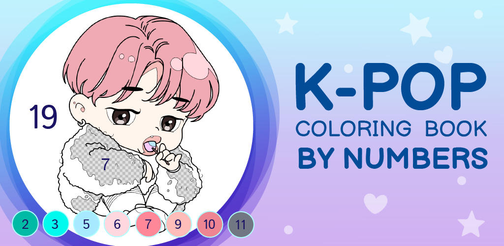 Banner of KPOP Chibi Coloring by Number 