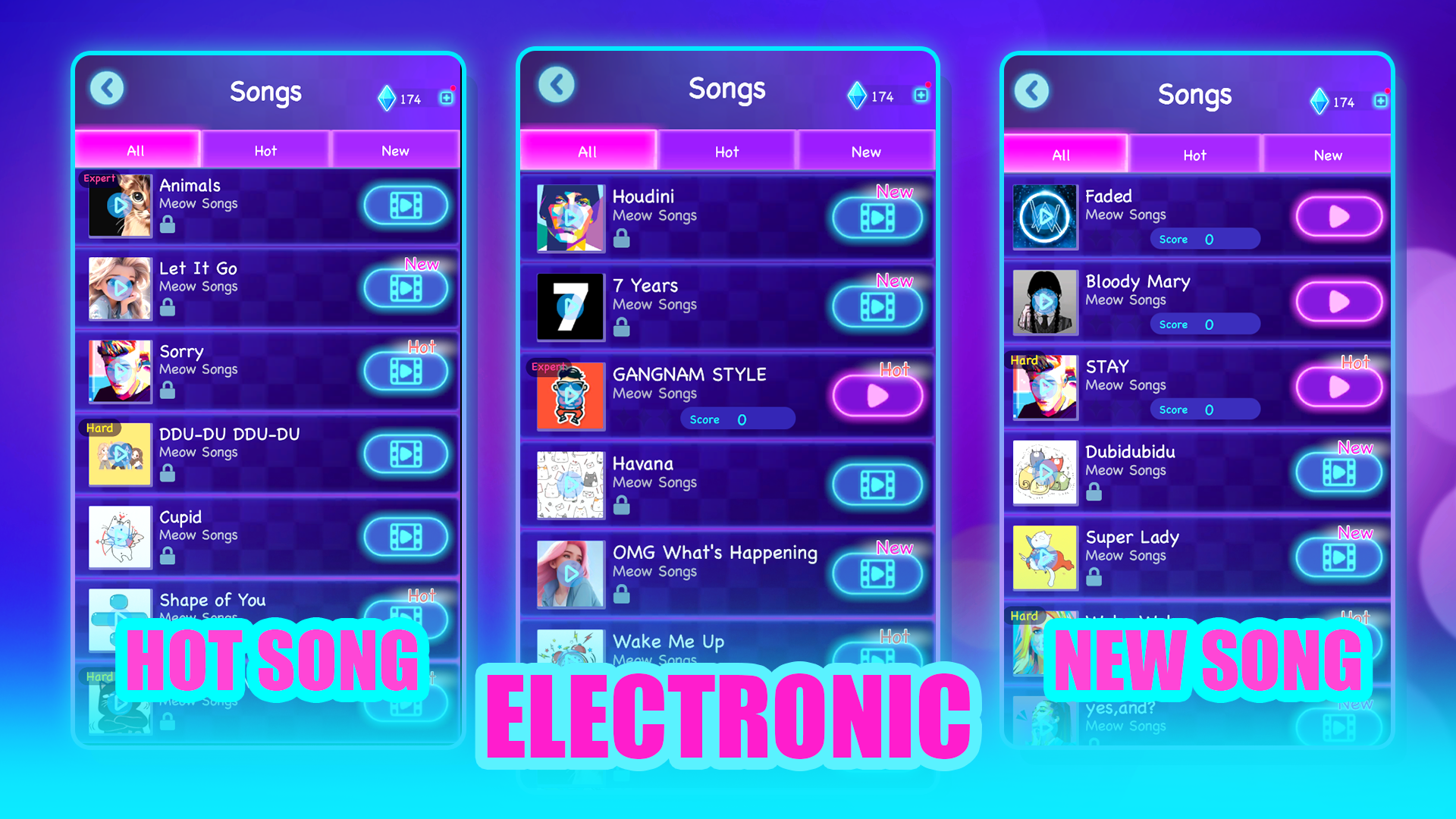 Cat Hop - Dancing Music Games Game Screenshot