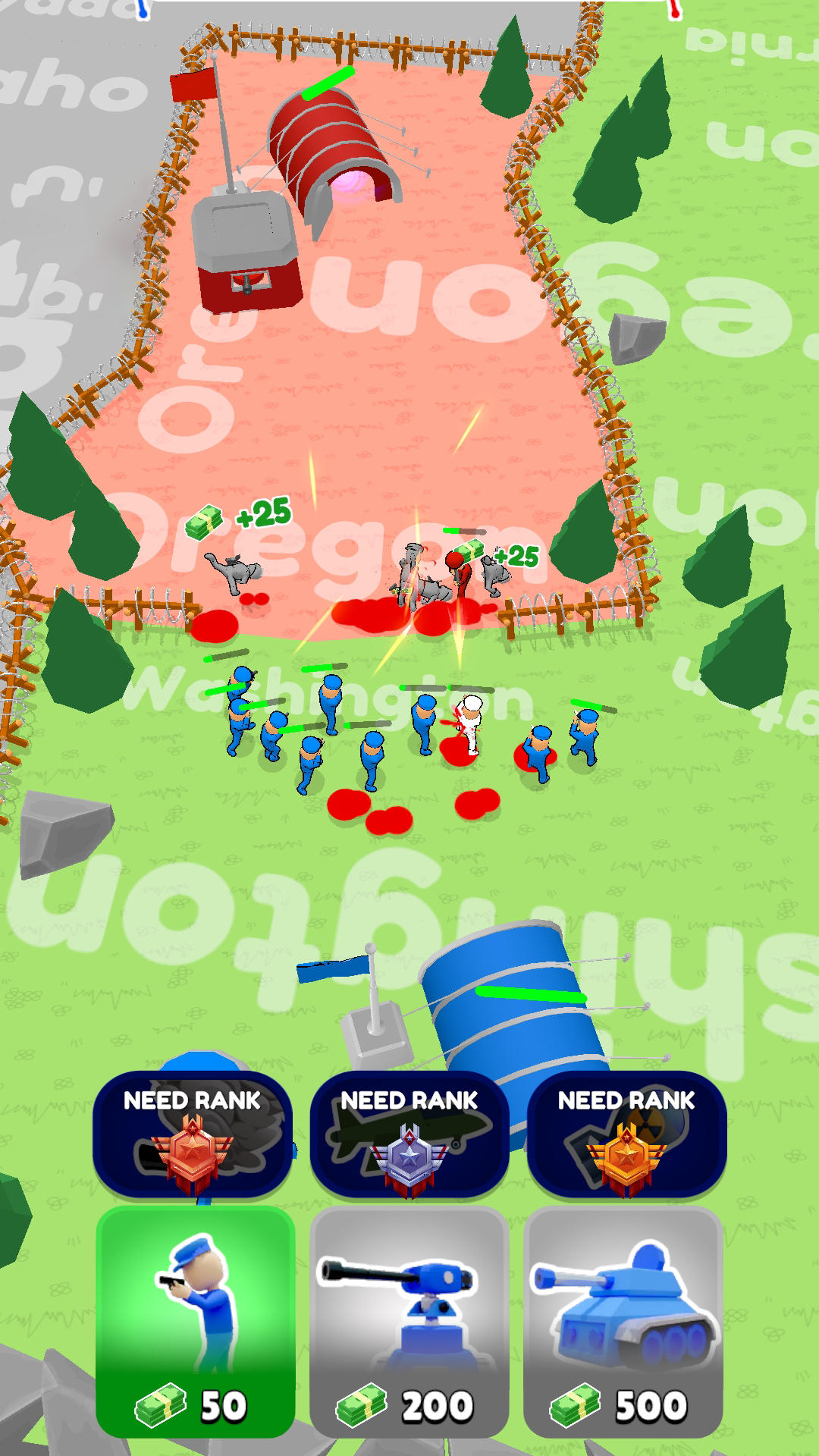 Screenshot of Fight the Army: War Zone State