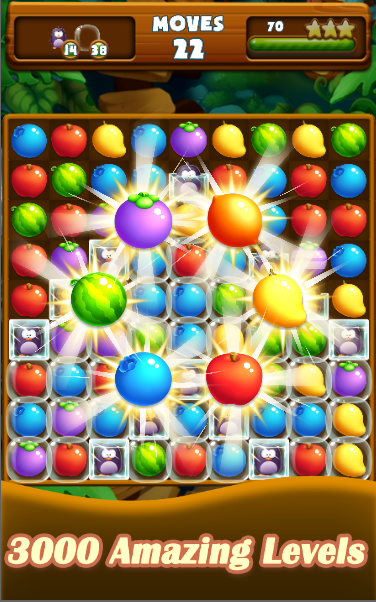Fruit Match Three Game Screenshot