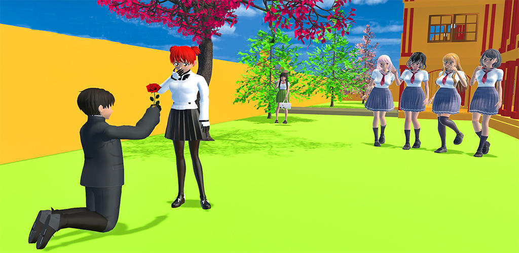 Banner of Anime School Girl 3D Girl Game 