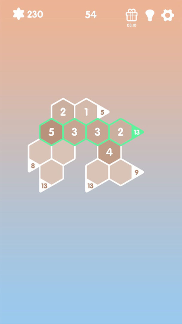 神奇六边形数独 ภาพหน้าจอเกม