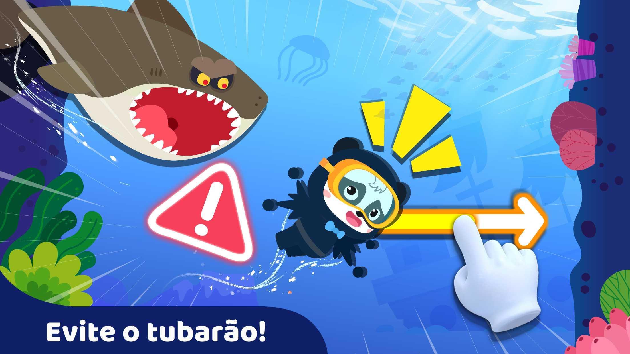 Captura de Tela do Jogo Bebê Panda: Pescaria