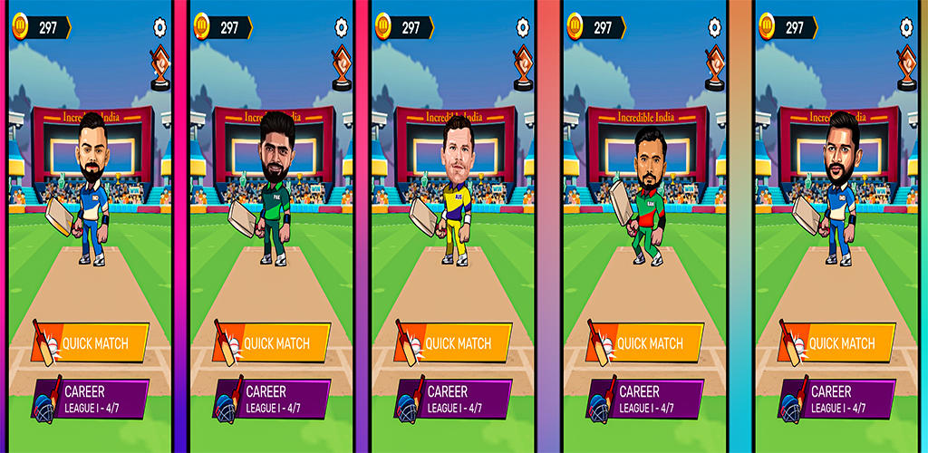 Captura de Tela do Jogo Cricket Champions league game