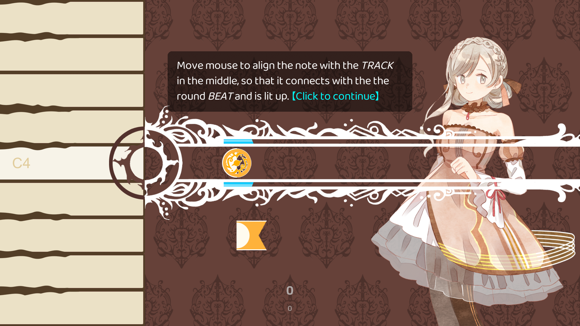 Concerto on White Game Screenshot