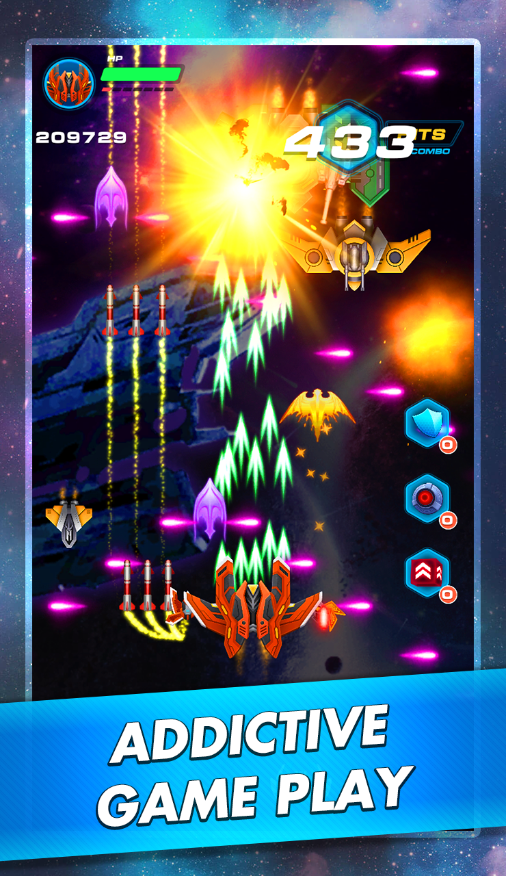 Galaxy Sky Shooter: Space Phoenix Hawk Attack 遊戲截圖