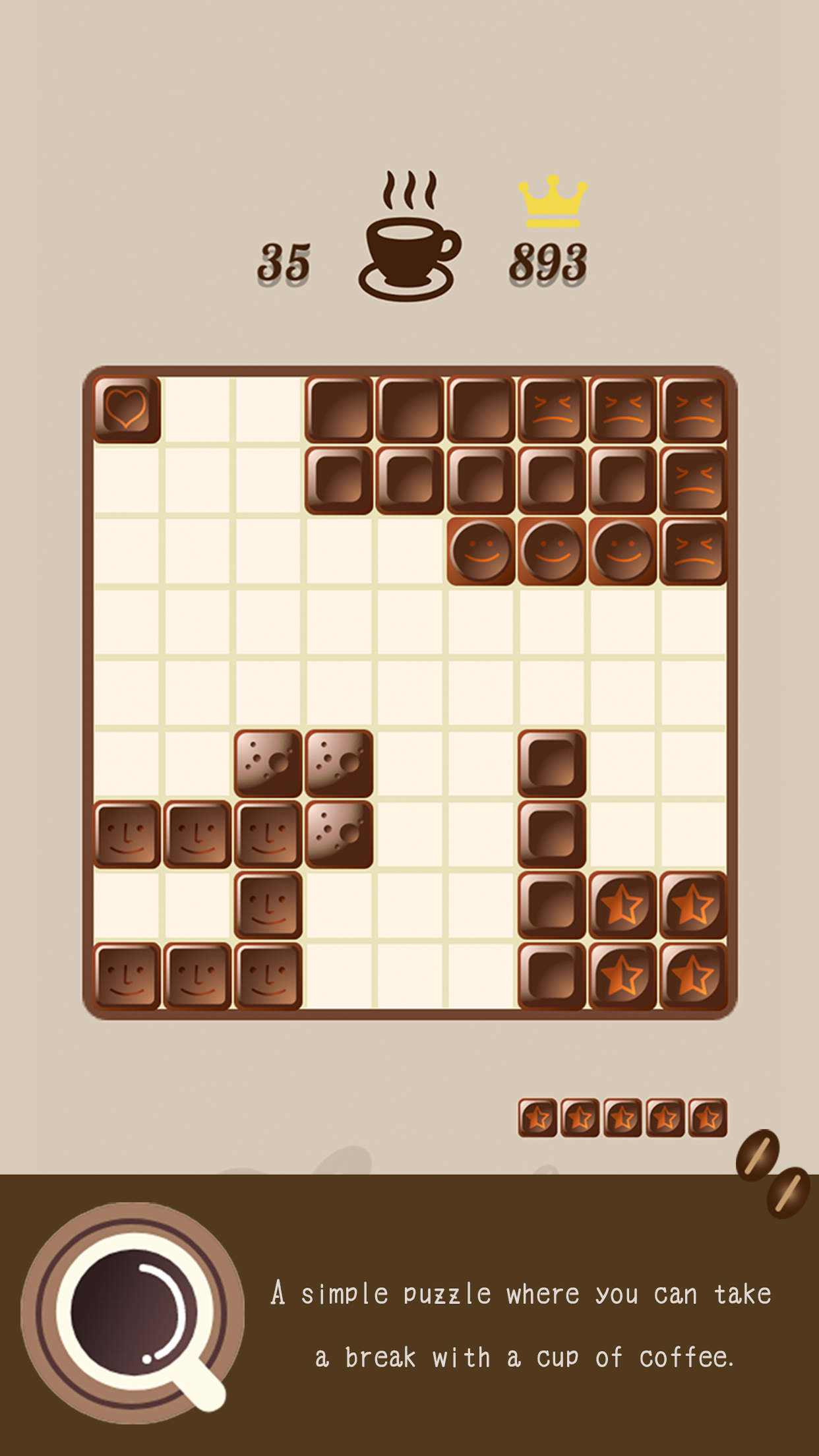 Block Puzzle Chocolate&Puzzle 게임 스크린샷