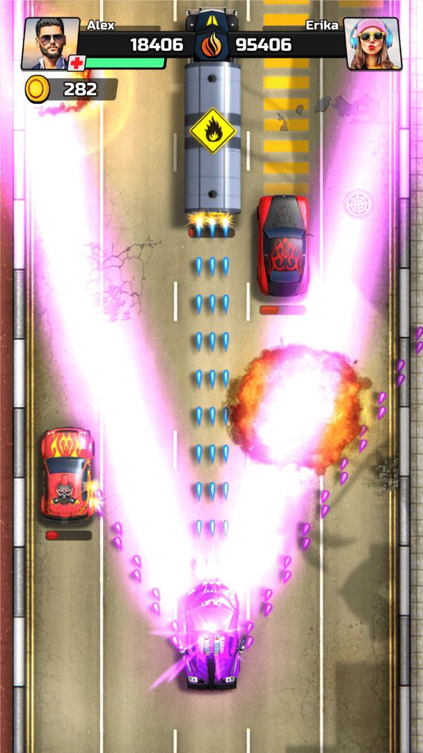 Screenshot of Chaos Road: Combat Car Racing