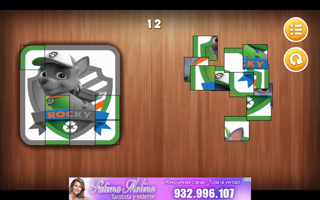 Screenshot of Paw Puppy Patrol Puzzle