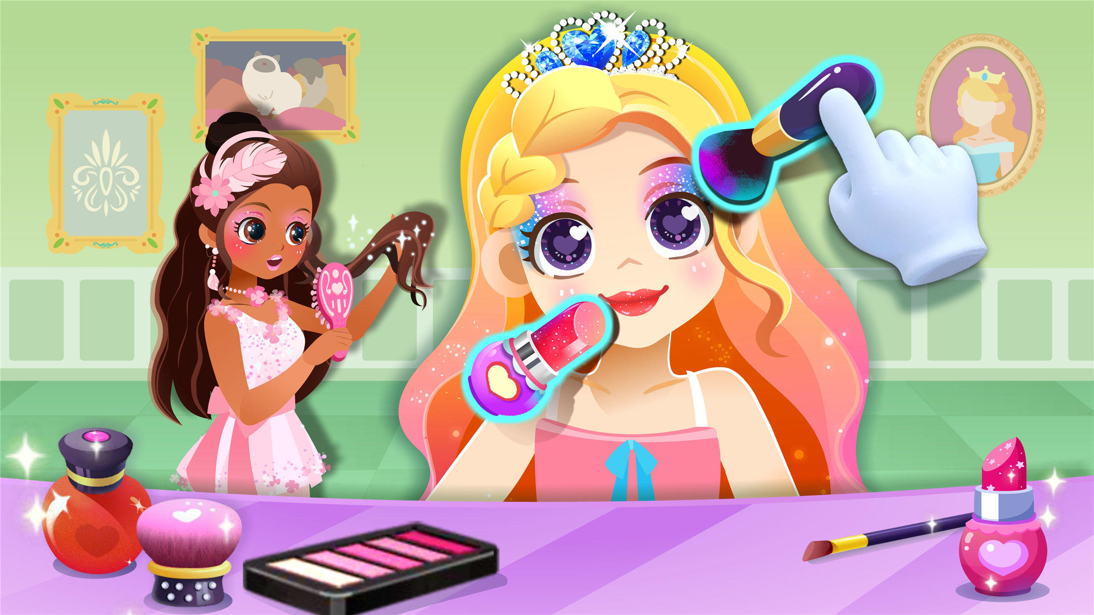 Скриншот игры Little Panda: Princess Makeup
