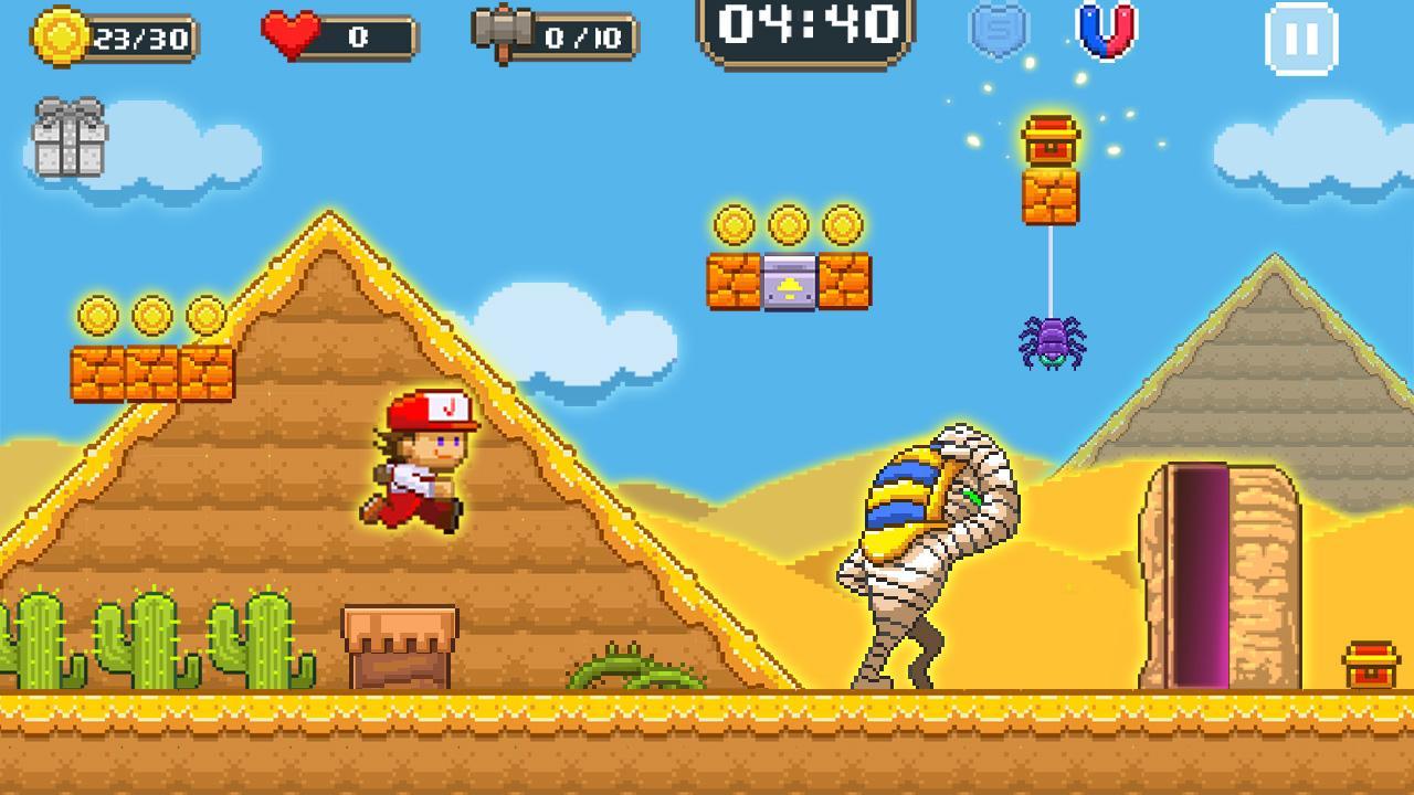 Screenshot of Super Jim Jump - pixel 3d