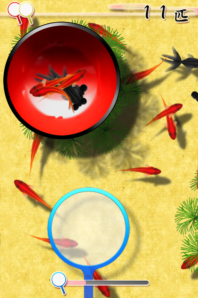 Скриншот игры 桜金魚すくい