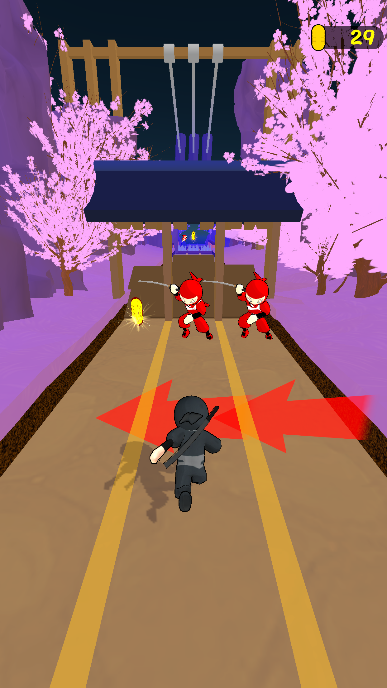 Ninja Attack Run Game Screenshot